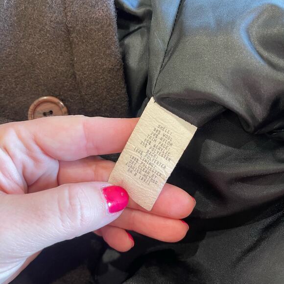 Braeton Small Wool Jacket Sherpa Collar Cuffs Western Mountains Fuzzy Chore Work - Picture 6 of 6